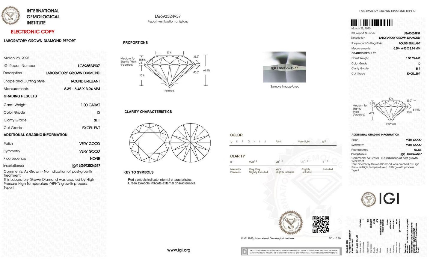 18K White Gold IGI-Certified Lab-Grown Diamond Pairing Ring with Tapered Square Design