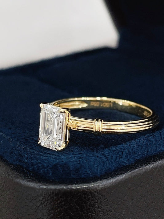 k18 labgrown diamond ring 1.05ct 2.64g