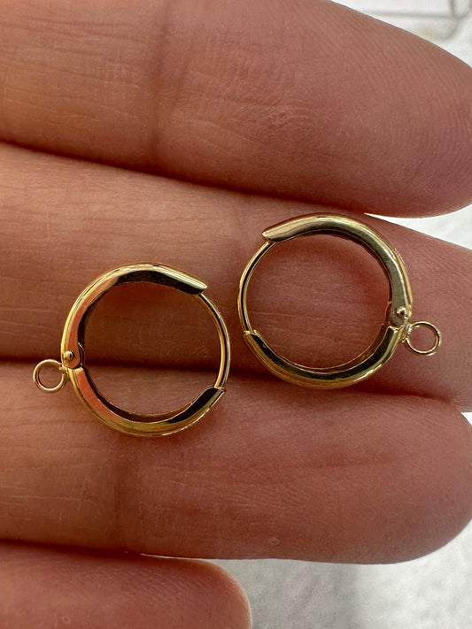 K18 Earring Findings